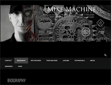 Tablet Screenshot of mikemachine.com